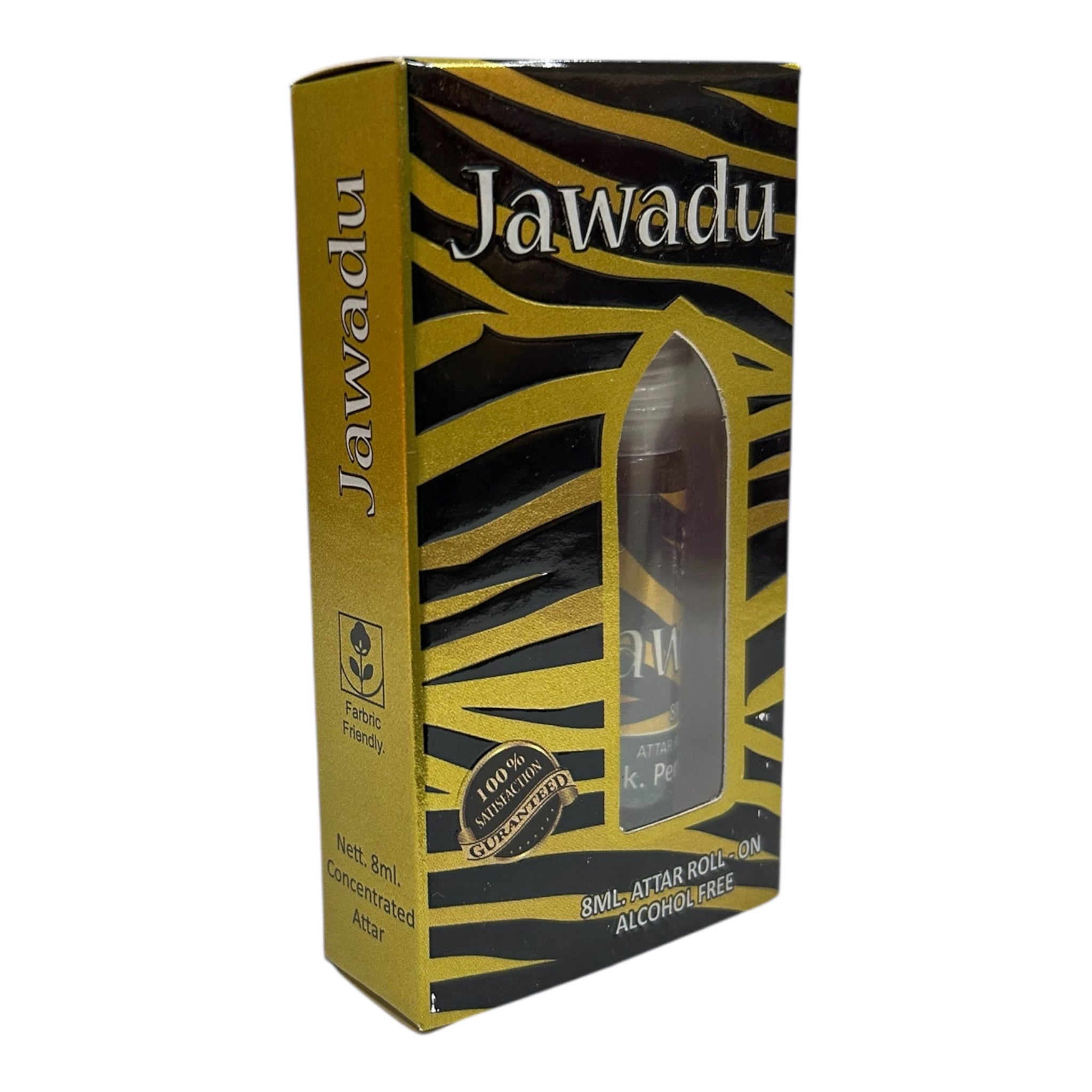JK Perfumers Jawadu Attar Roll-On – Alcohol-Free Aroma Natural Herbal Sandalwood Fragrance Oil 8 ml
