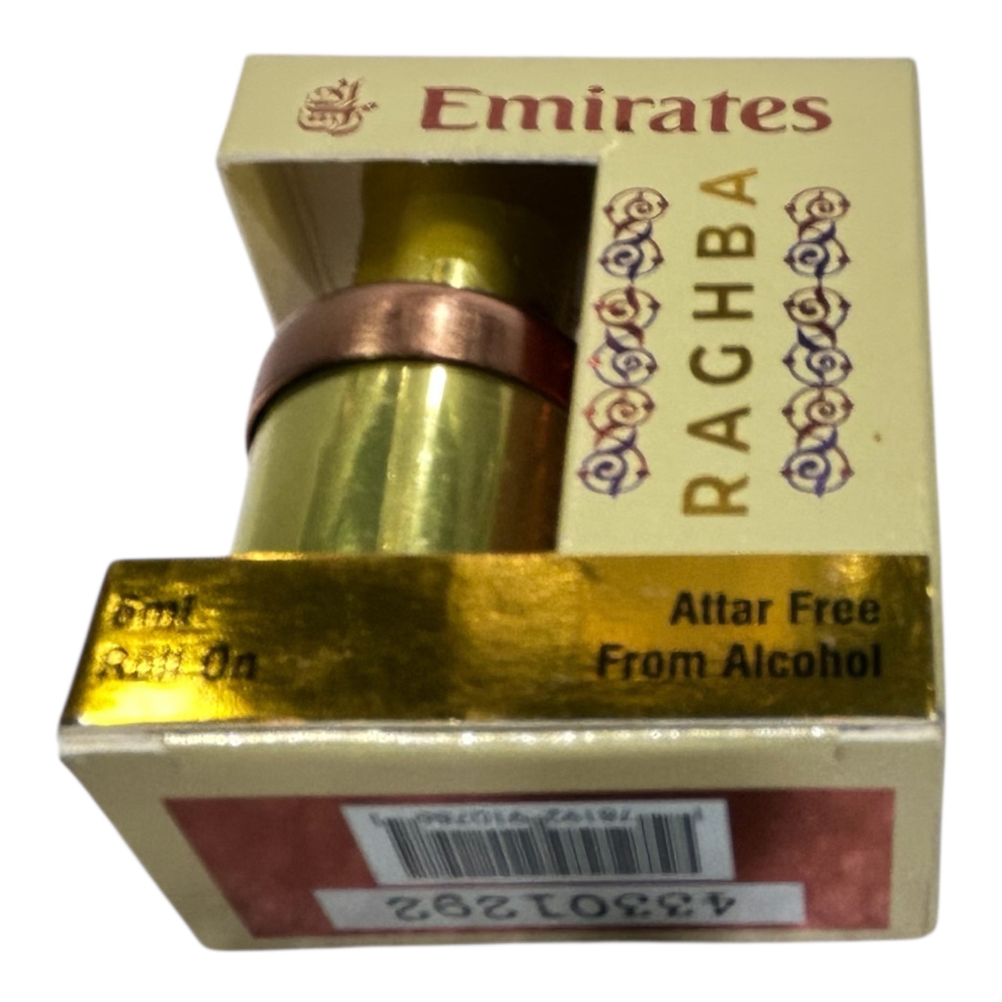 Emirates Raghba Roll On Attar 6 ml -  Sweet Oriental Long Lasting Perfume Oil
