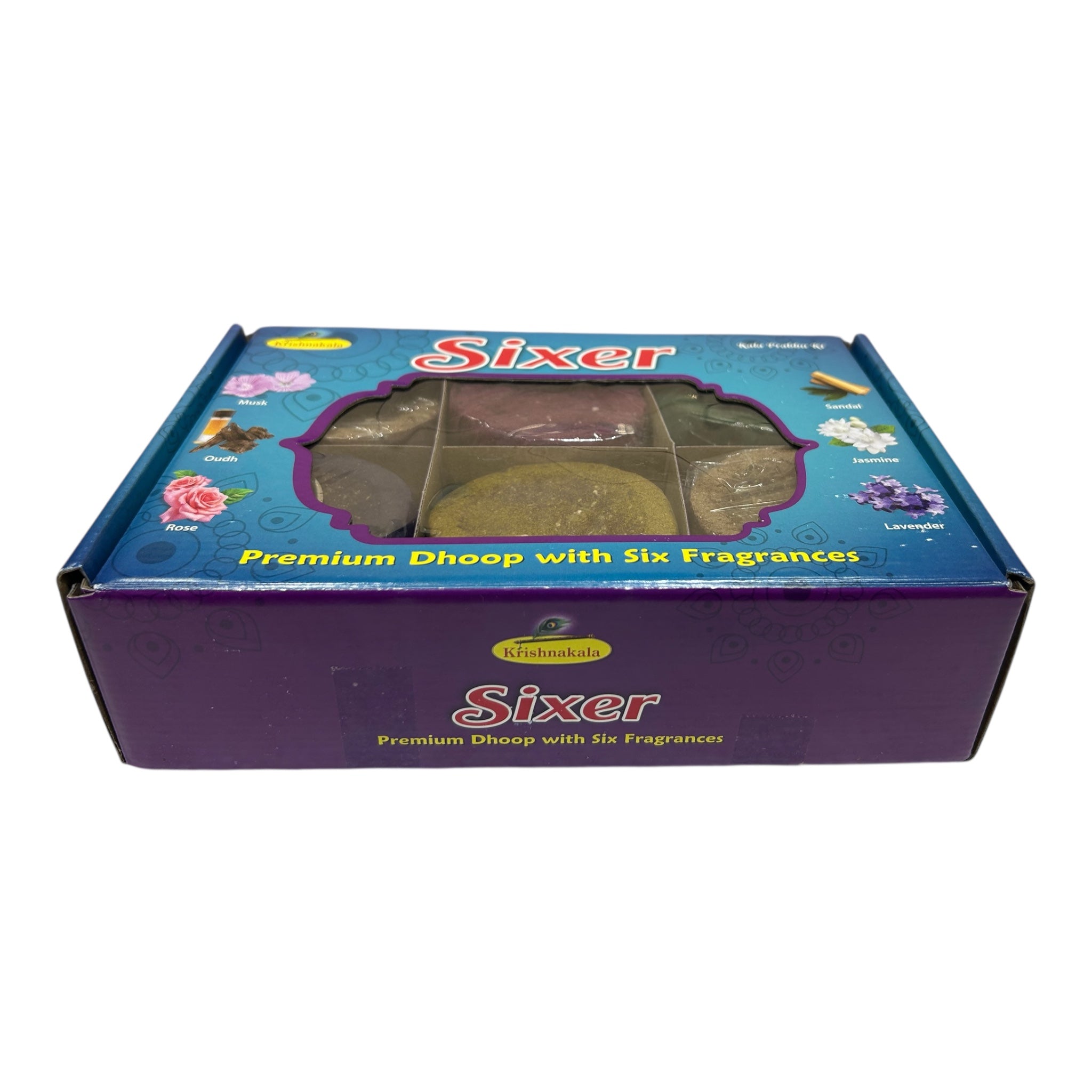 Krishakala Sixer Premium Jumbo Dhoop Cup with Six Fragrances