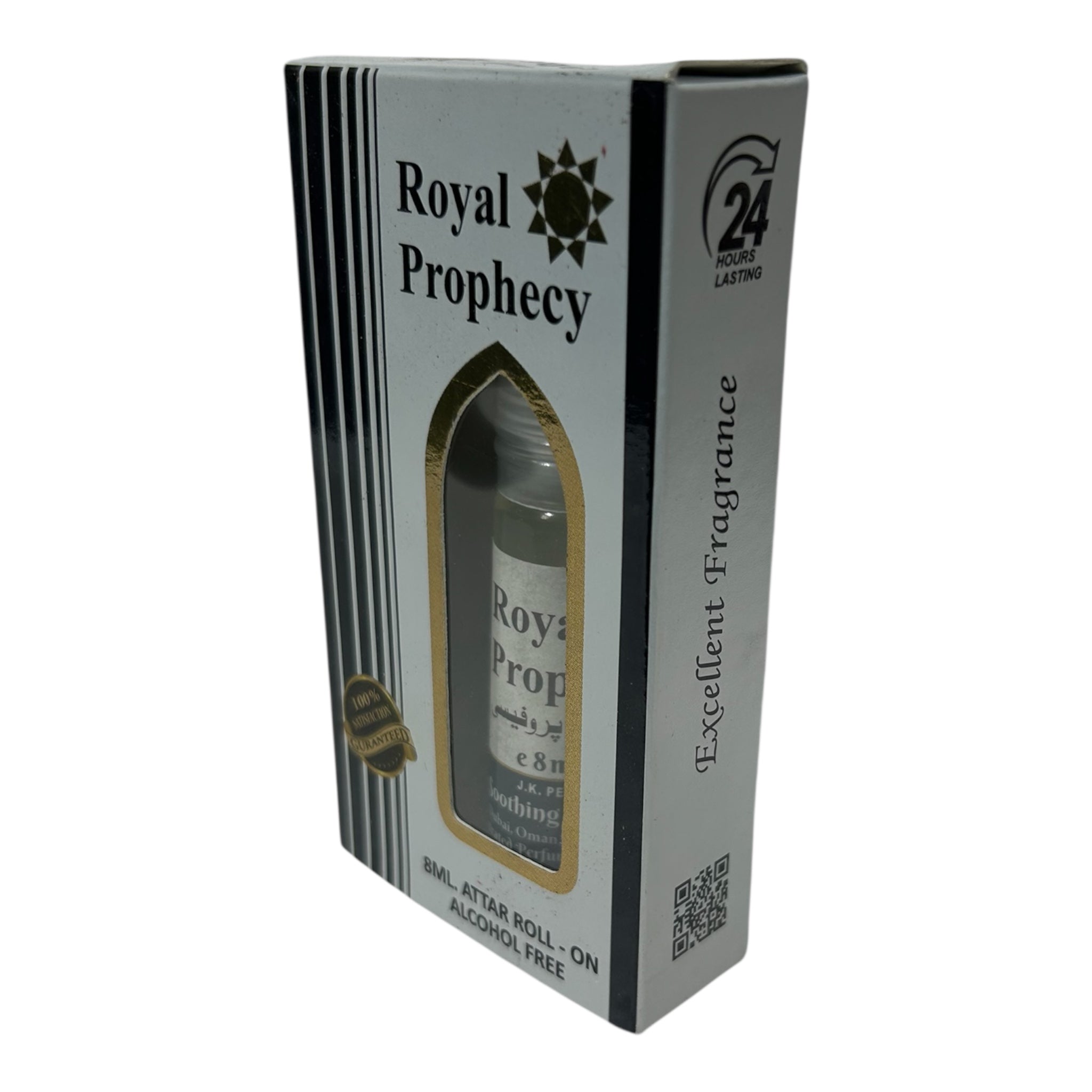 JK Perfumers Royal Prophecy Attar Roll-On 8 ml Long-Lasting Alcohol-Free Perfume Oil