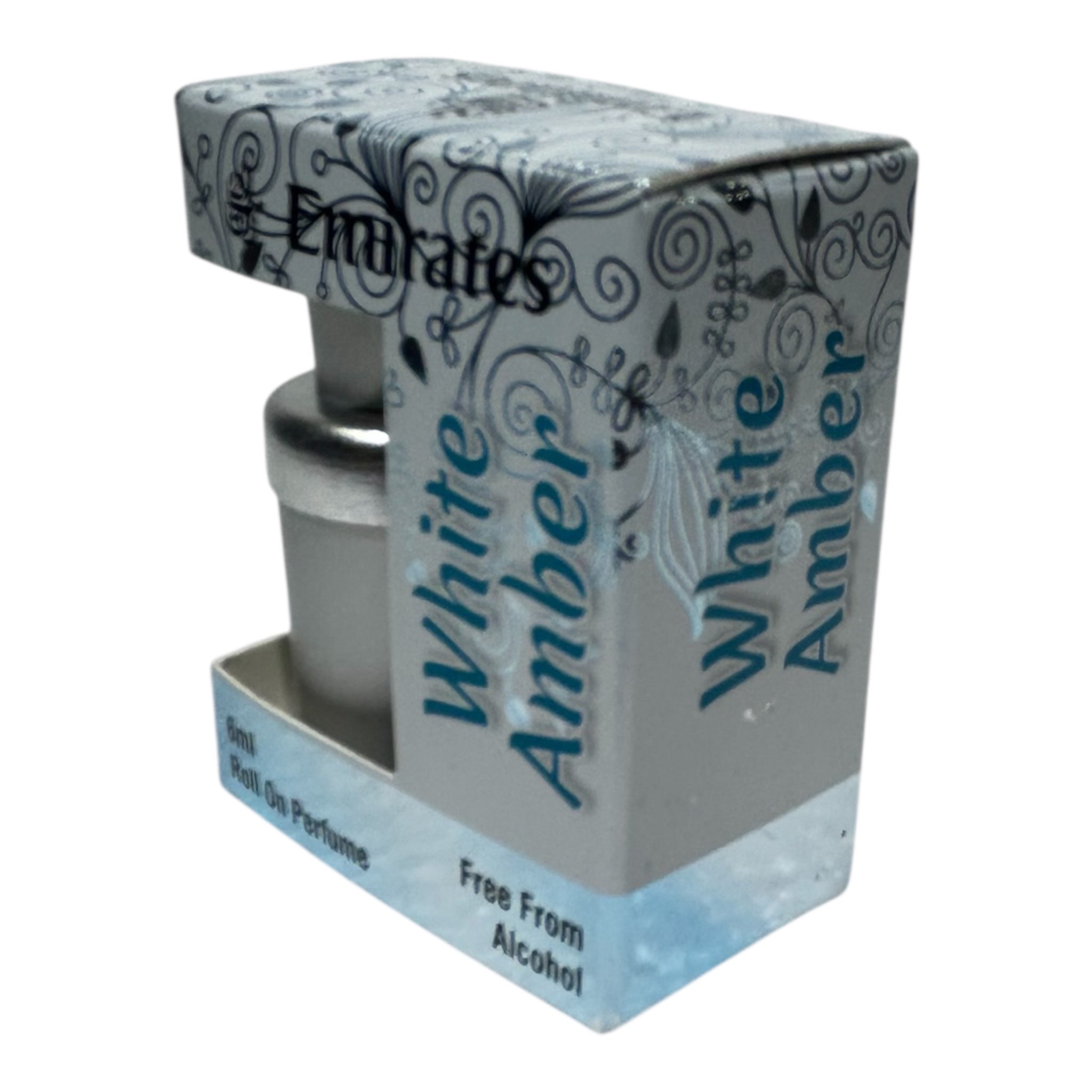 Emirates White Amber Roll On Attar 6 ml - Alcohol free UAE Scent