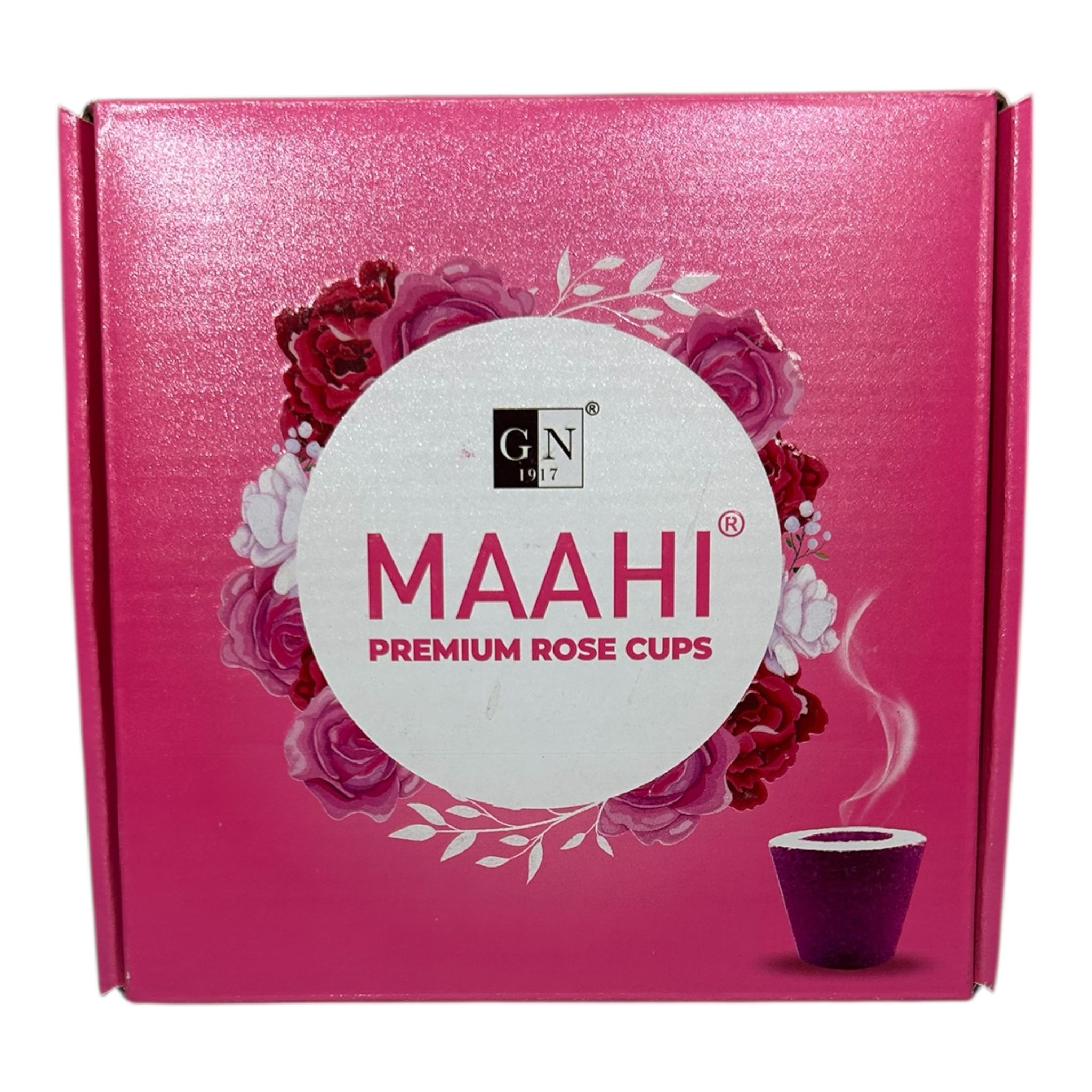 MAAHI Premium Rose Flavour Dhoop Cups ரோஜா தூபம்