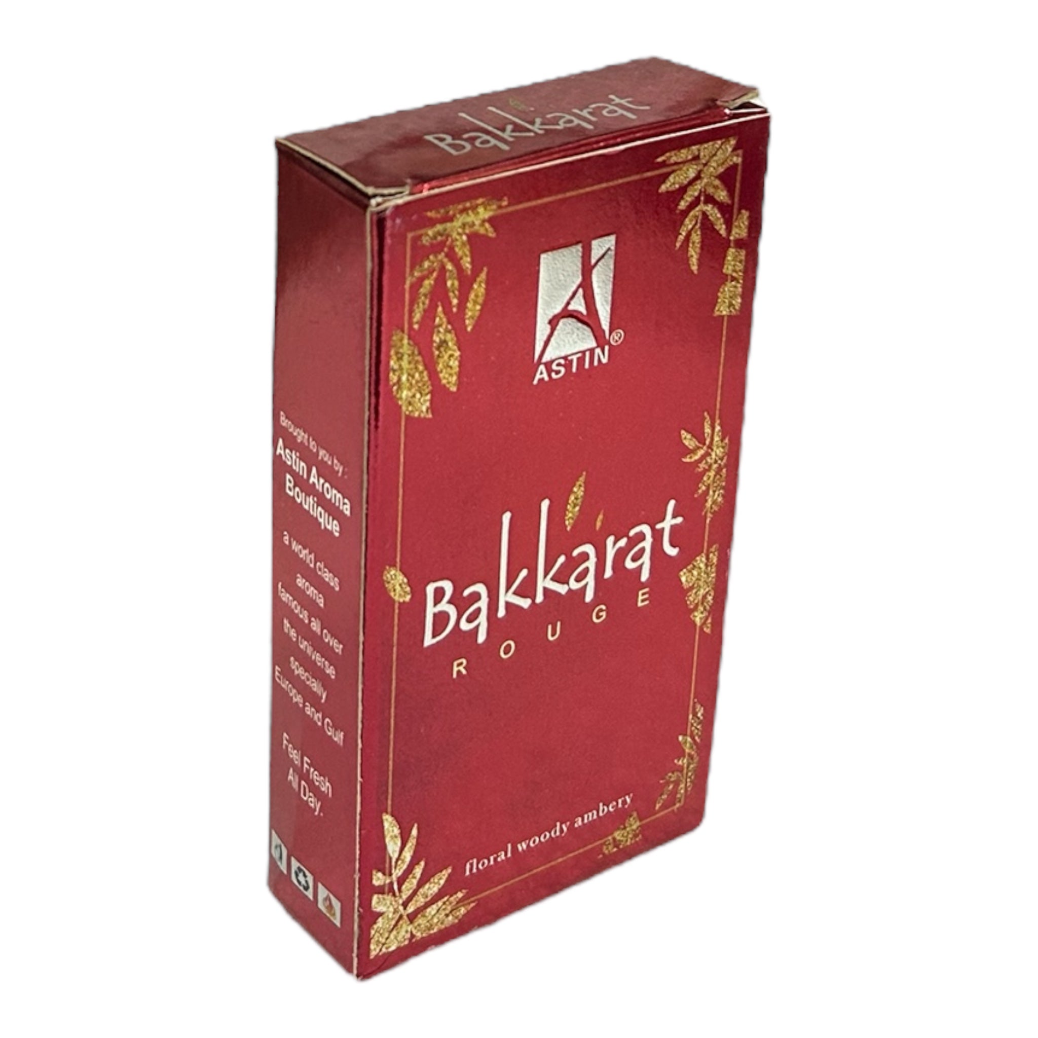 Astin Bakkarat Rouge Attar Roll-On 6ml – Alcohol-Free, Unisex Fragrance Premium Luxury Perfume Oil