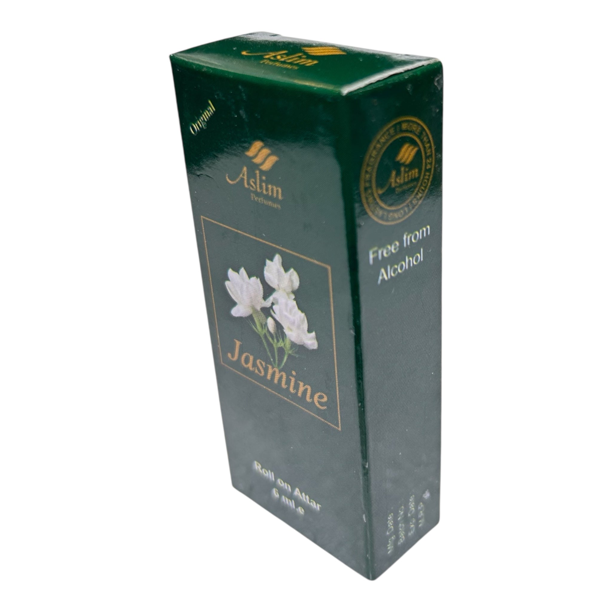 Aslim Jasmine Roll On Attar 6 ml - Everlasting Floral Fragrance Perfume Oil