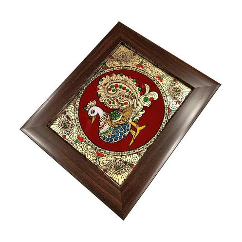 Traditional Tanjore style painting Annapakshmi Photo Frame Wall Art Hanging size 6 & 8 inch