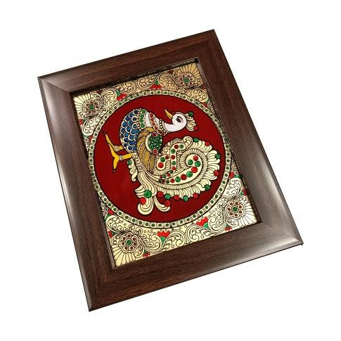 Traditional Tanjore style painting Annapakshmi Photo Frame Wall Art Hanging size 6 & 8 inch