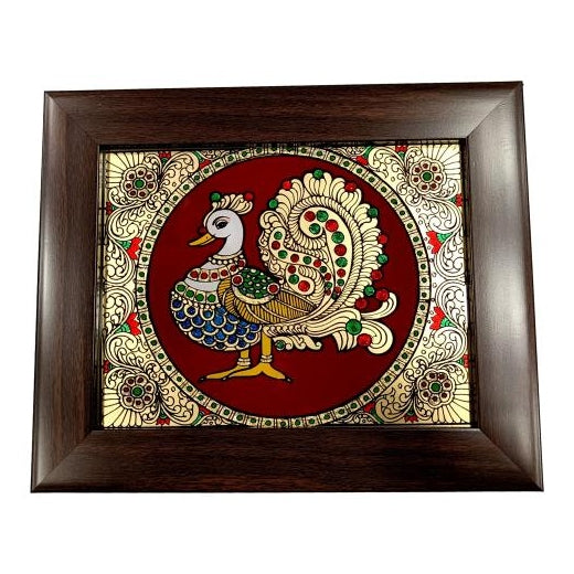 Traditional Tanjore style painting Annapakshmi Photo Frame Wall Art Hanging size 6 & 8 inch