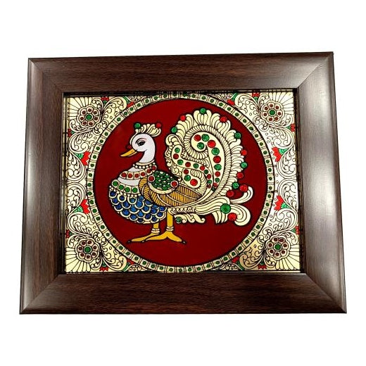 Traditional Tanjore style painting Annapakshmi Photo Frame Wall Art Hanging size 6 & 8 inch