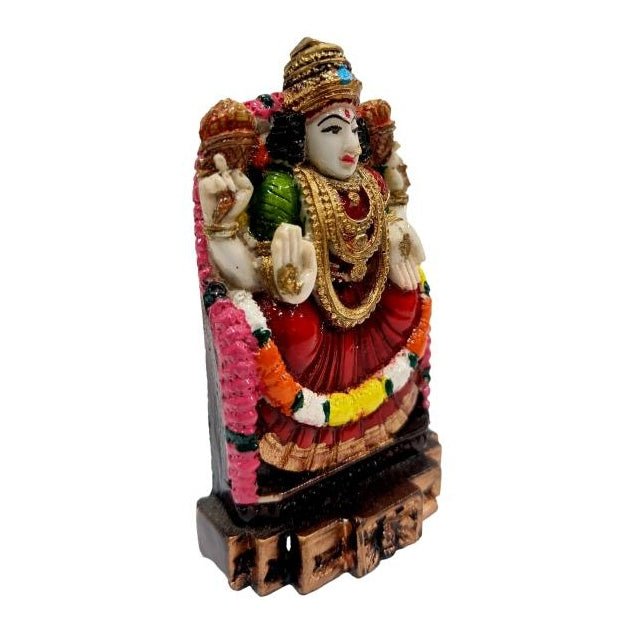 Sri Sharada Devi Multicolour Marble Dust Decorative Showpiece Golu Bommai size 3.5 Inch