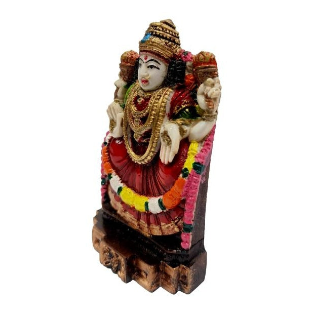 Sri Sharada Devi Multicolour Marble Dust Decorative Showpiece Golu Bommai size 3.5 Inch