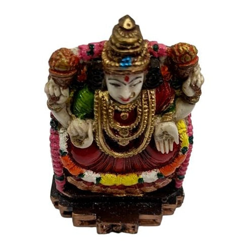 Sri Sharada Devi Multicolour Marble Dust Decorative Showpiece Golu Bommai size 3.5 Inch