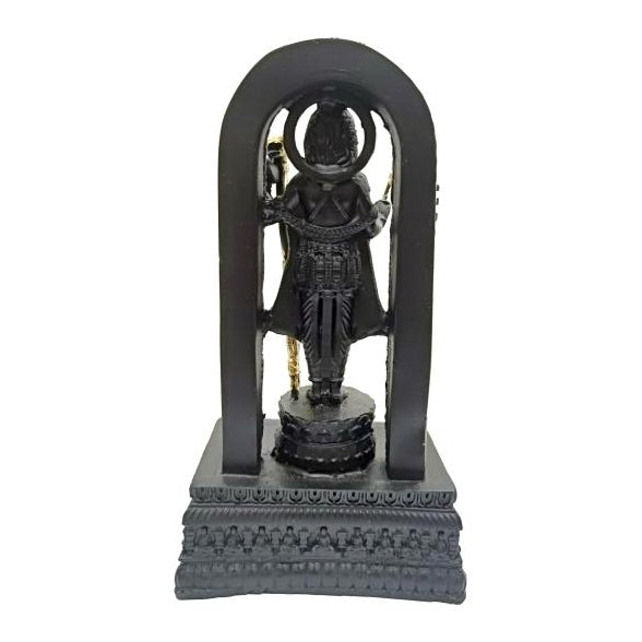 Sri Ram Lalla Janma Bhoomi Ayodhya Moolavar Shining Fibre Figurine Decorative Showpiece 7 Inch