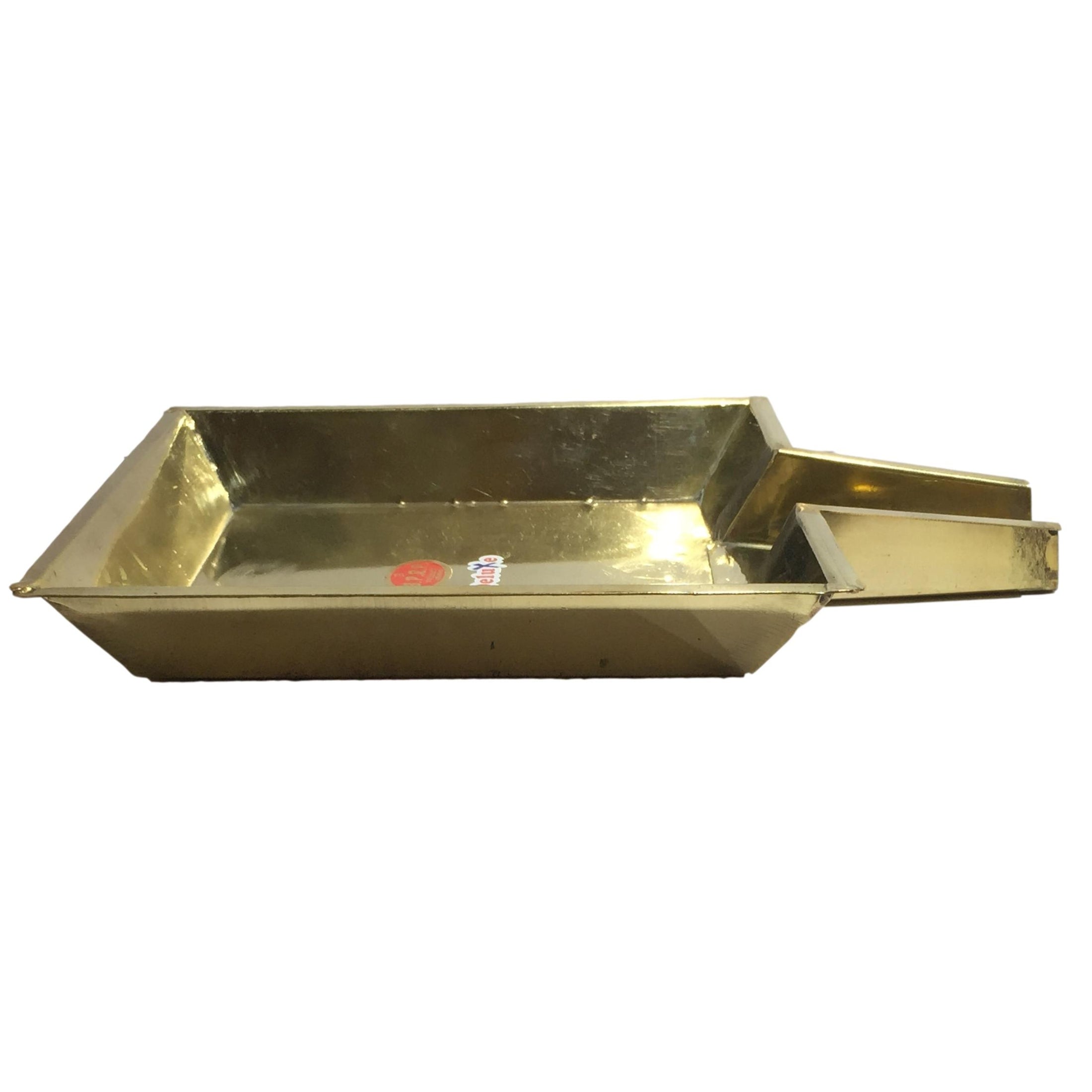 Brass Square Abisheka Plate or Tray size No 5