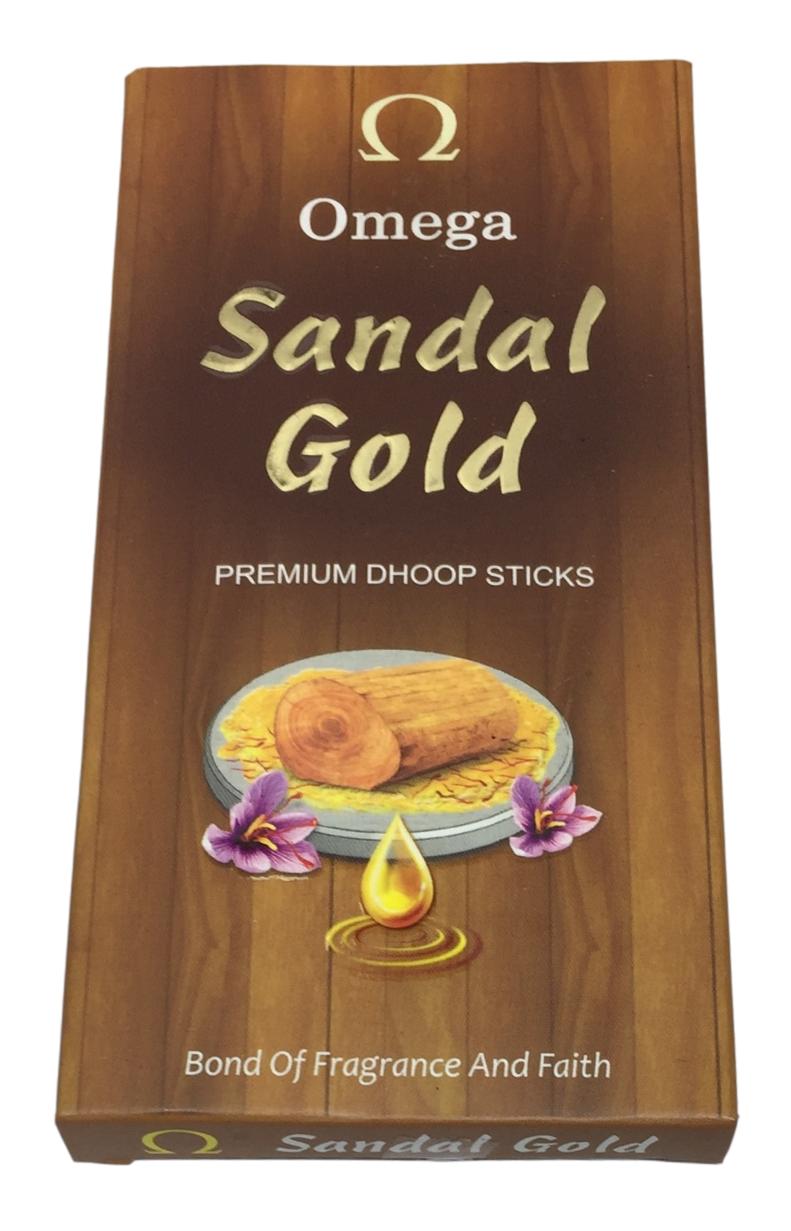 Omega Sandal Gold Premium Dhoop Sticks