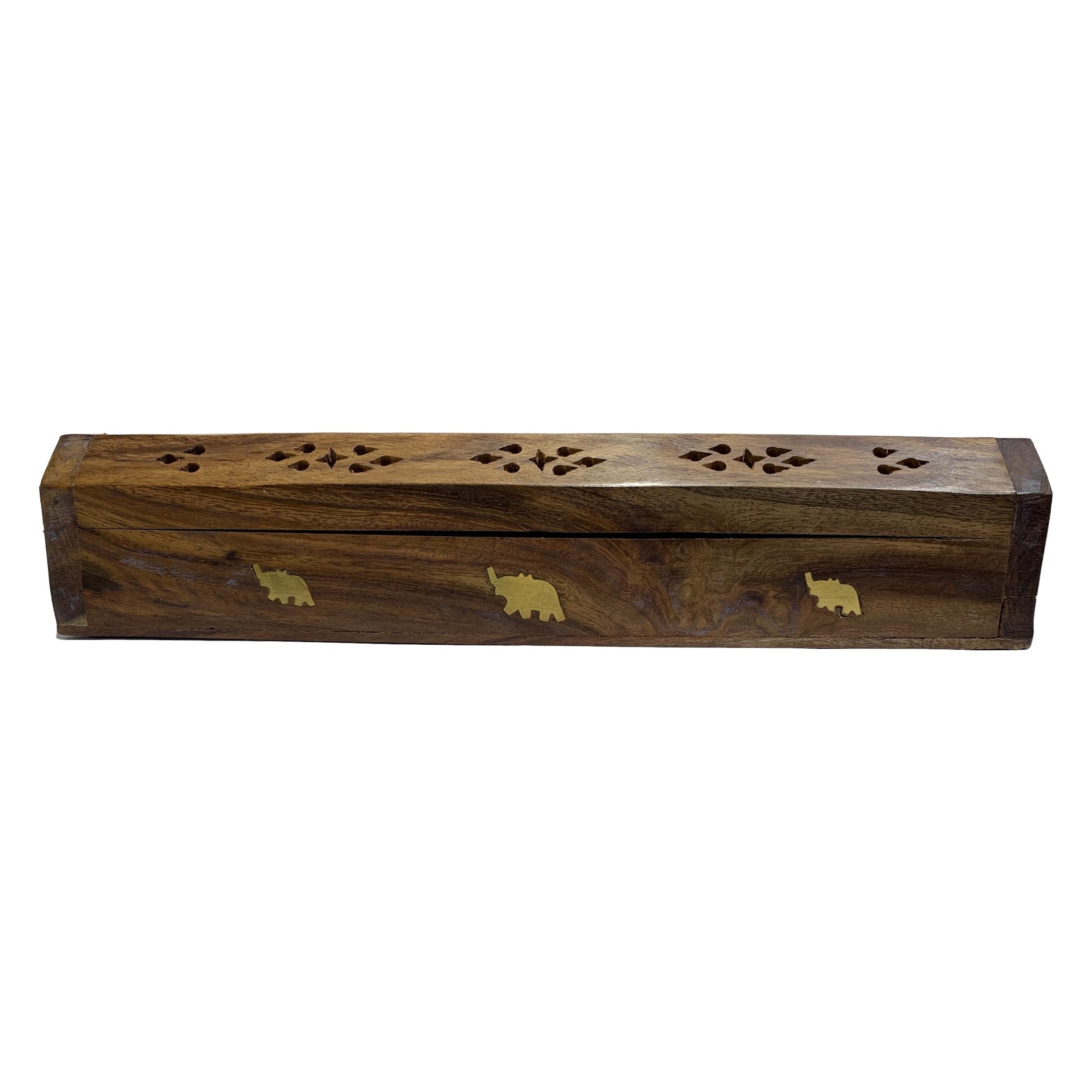 Wooden Pencil Box Type Agarbathi and Dhoop stand with Lid