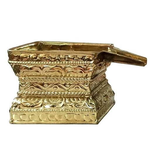 Brass Cube Shaped Abisheka Peedam / Thirumanjana Tray (Available in Many Sizes)