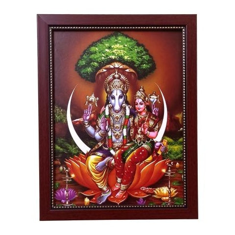 Sr Lakshmi Hayagreevar Photo Frame Wall Art - A4 Size 12 x 9 inch