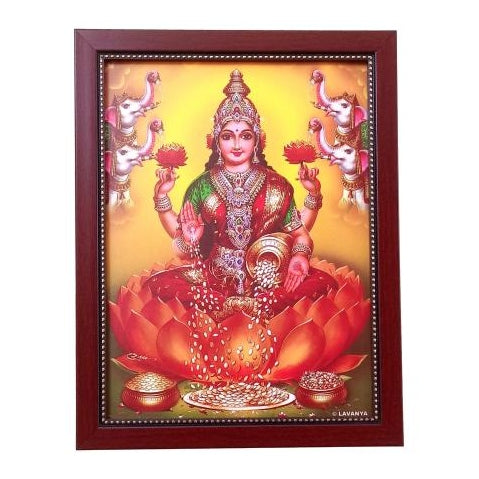 Sri Gaja Lakshmi Matha Photo Frame Wall Art - A4 Size 12 x 9 inch