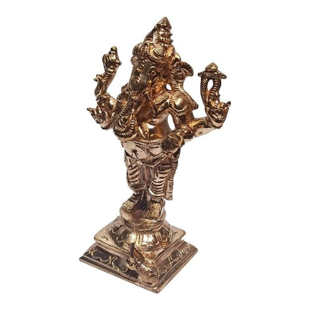 Sri Ganesh Standing Pancha Loga Pooja Decorative Figurine size 6 inch