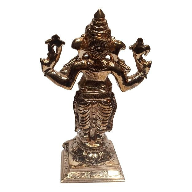 Sri Ganesh Standing Pancha Loga Pooja Decorative Figurine size 6 inch