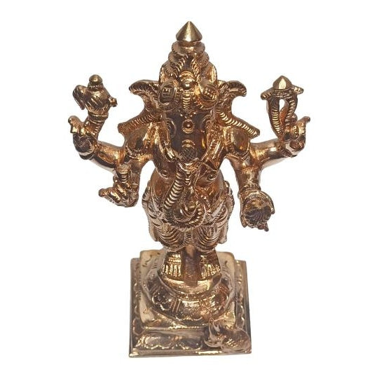 Sri Ganesh Standing Pancha Loga Pooja Decorative Figurine size 6 inch