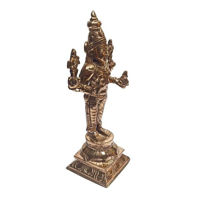 Panchaloga Dhanvanthri Bagwan -God of Medicine Pooja Decorative Sculpture size 6 Inch