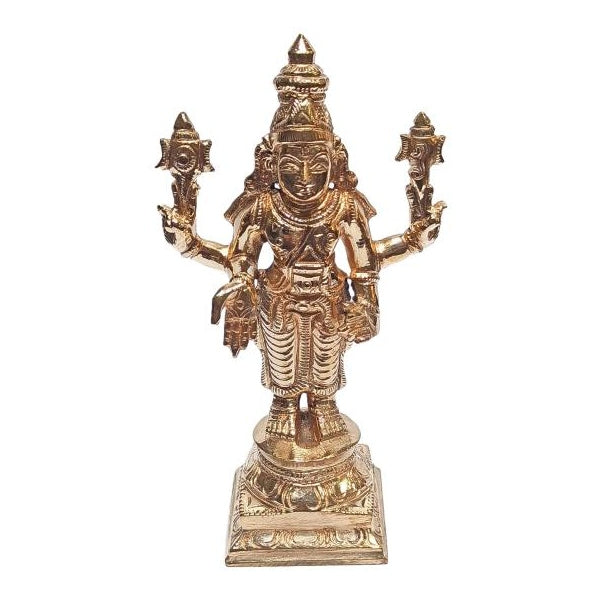 Tirupathi Srinivasa Perumal - Moolavar Panchaloga Pooja Decorative Figurine size 5 Inch