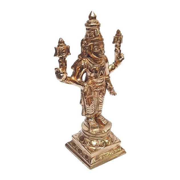 Tirupathi Srinivasa Perumal - Moolavar Panchaloga Pooja Decorative Figurine size 5 Inch