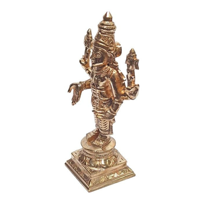 Tirupathi Srinivasa Perumal - Moolavar Panchaloga Pooja Decorative Figurine size 5 Inch