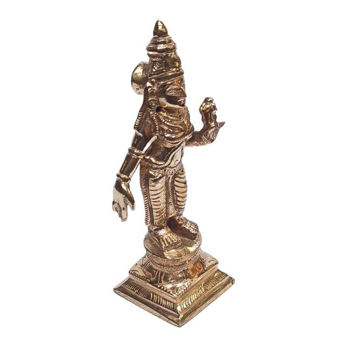 Sridevi Bhudevi Srinivasa Perumal Panchaloga Set Pooja Decorative Figurine size 5 Inch