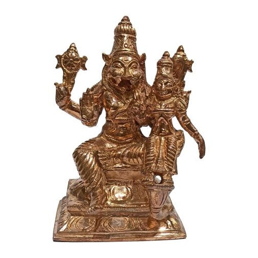 Panchaloga Sri Lakshmi Narasimha Murthi Pooja Decorative Figurine size 5 Inch