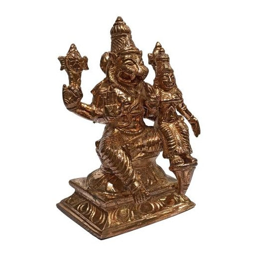 Panchaloga Sri Lakshmi Narasimha Murthi Pooja Decorative Figurine size 5 Inch