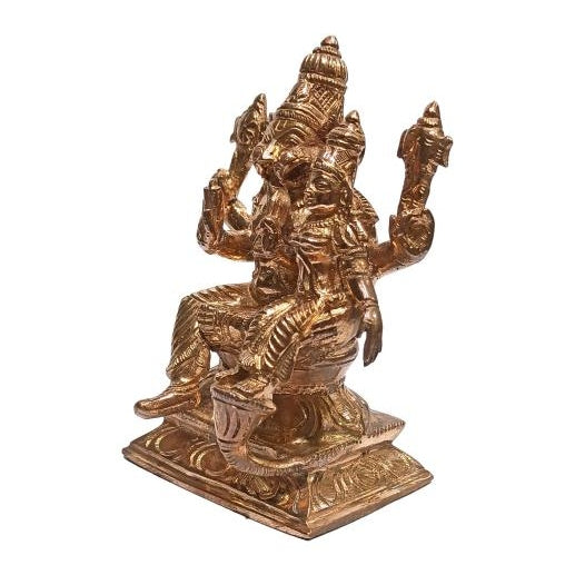 Panchaloga Sri Lakshmi Narasimha Murthi Pooja Decorative Figurine size 5 Inch