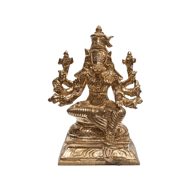 Ashta Bhuja Varahi Amman Panchaloga Pooja Decorative Sculpture size 4 inch