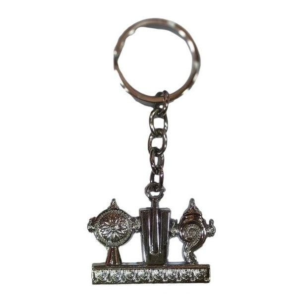 Thiruman Sanku Chakram Silver Metal Key Chain