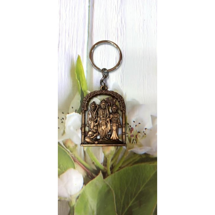 Sri Ram Darbar Copper Metal Key Chain