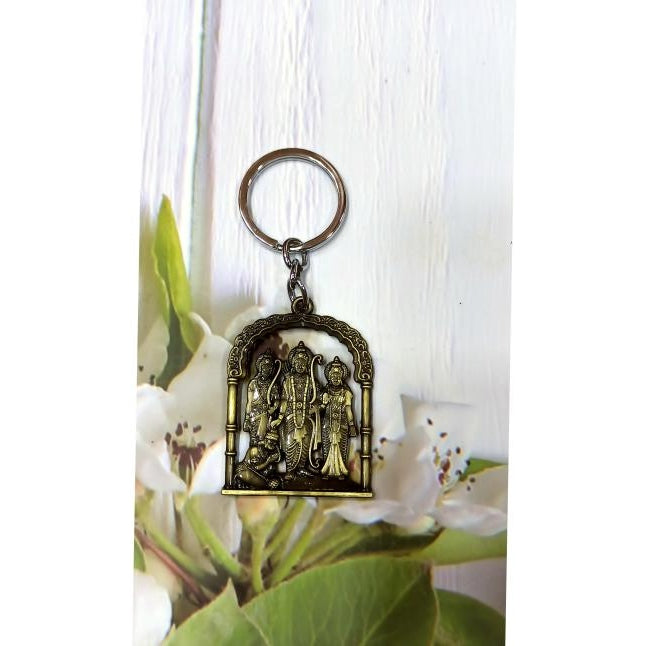 Siya Ram Darbar Antique Metal Key Chain