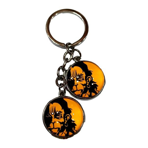 Hanuman Face Double Side Key Chain