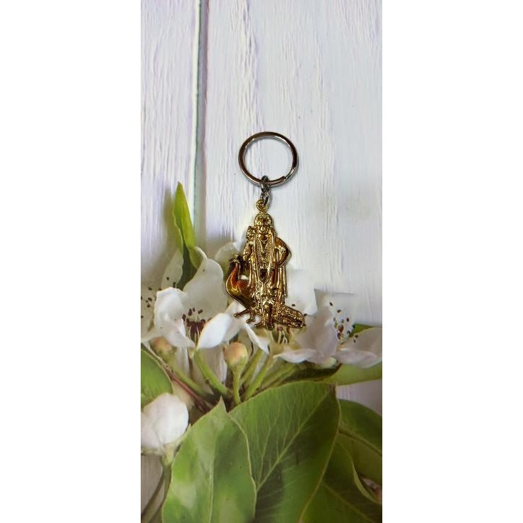 Mayil Murugan Copper Metal Key Chain