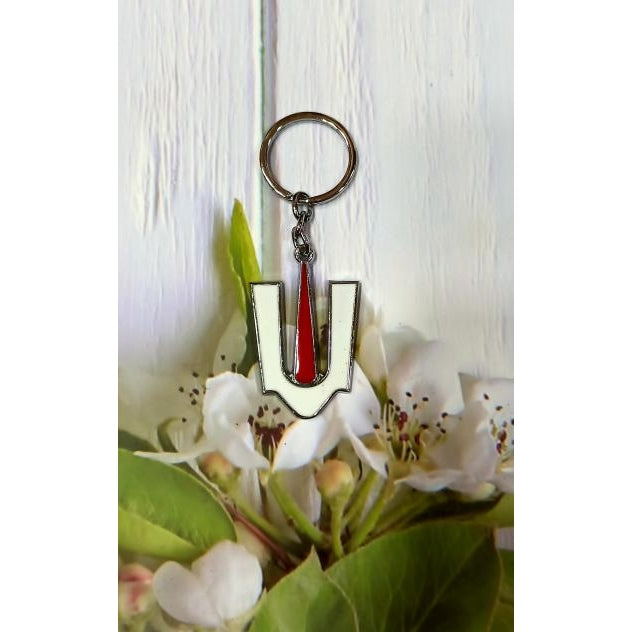 Thenkalai Namam Silver Metal Key Chain