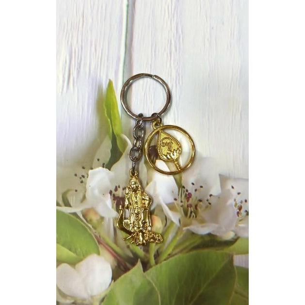 Peacock Vel Murugan Brass Metal Key Chain