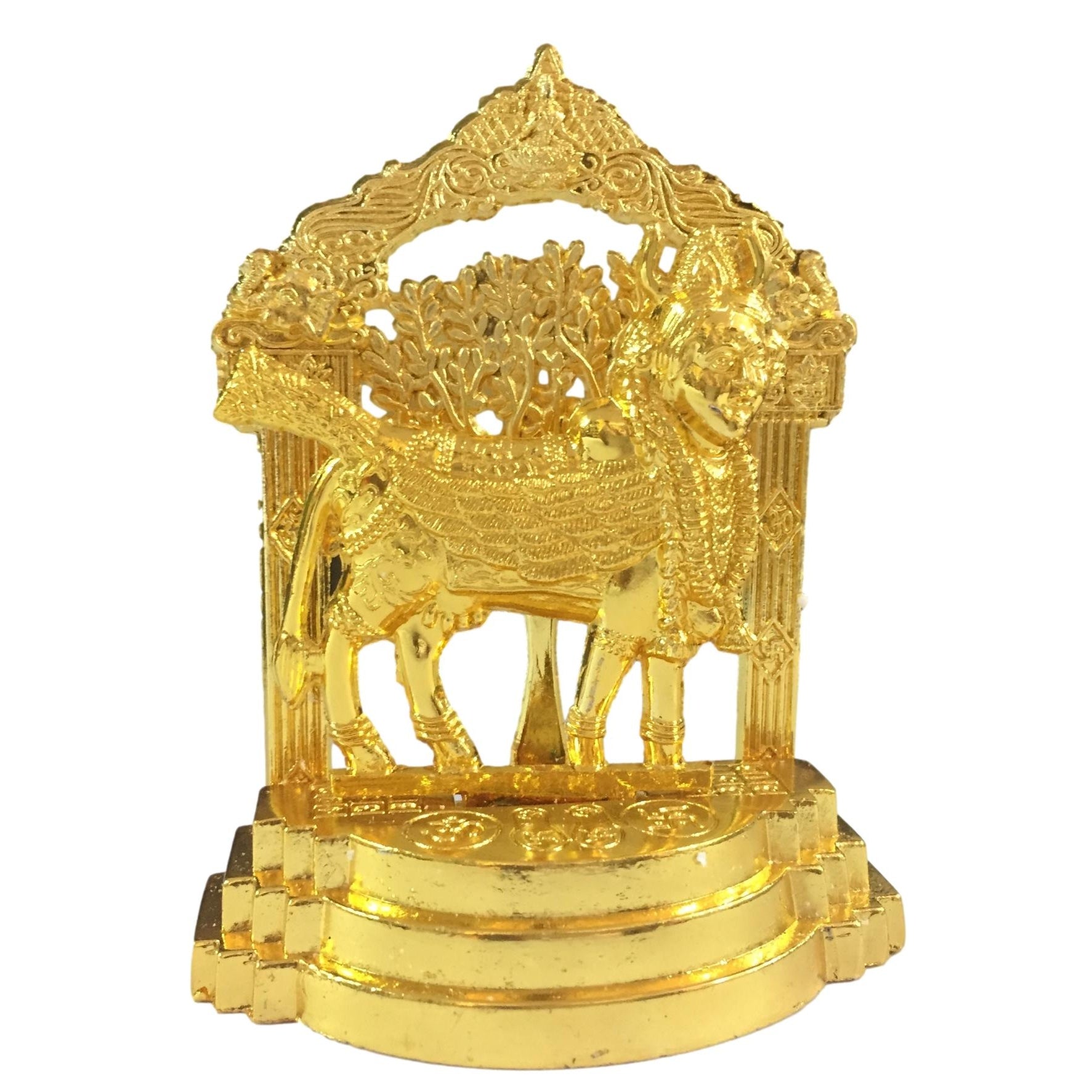 Golden Kamadenu with Goddess Face