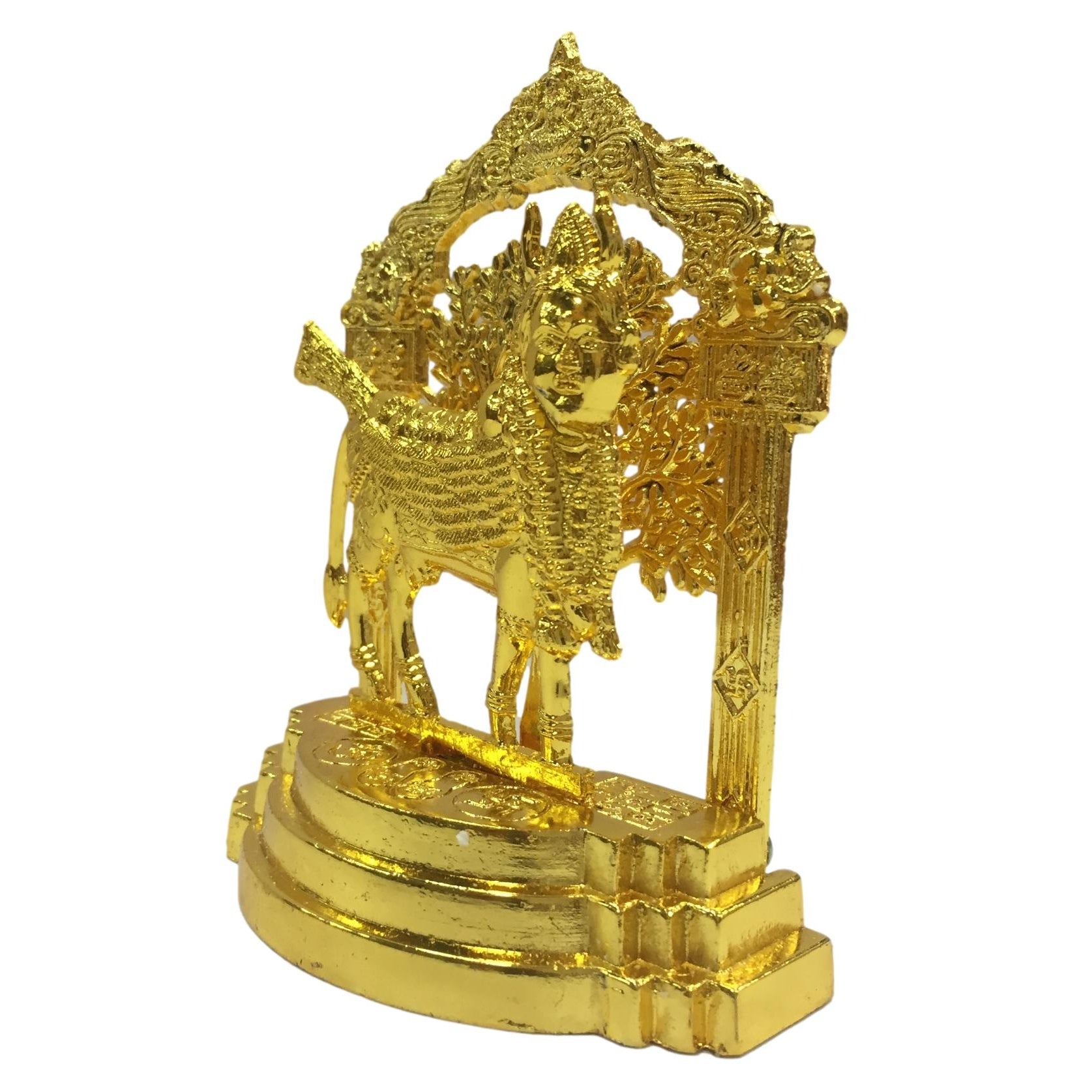 Golden Kamadenu with Goddess Face