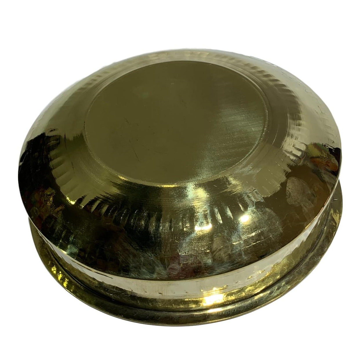 Brass Abhishek Patra or Thiruvaradhana Vessel No - 2 (20 Cm Diameter)