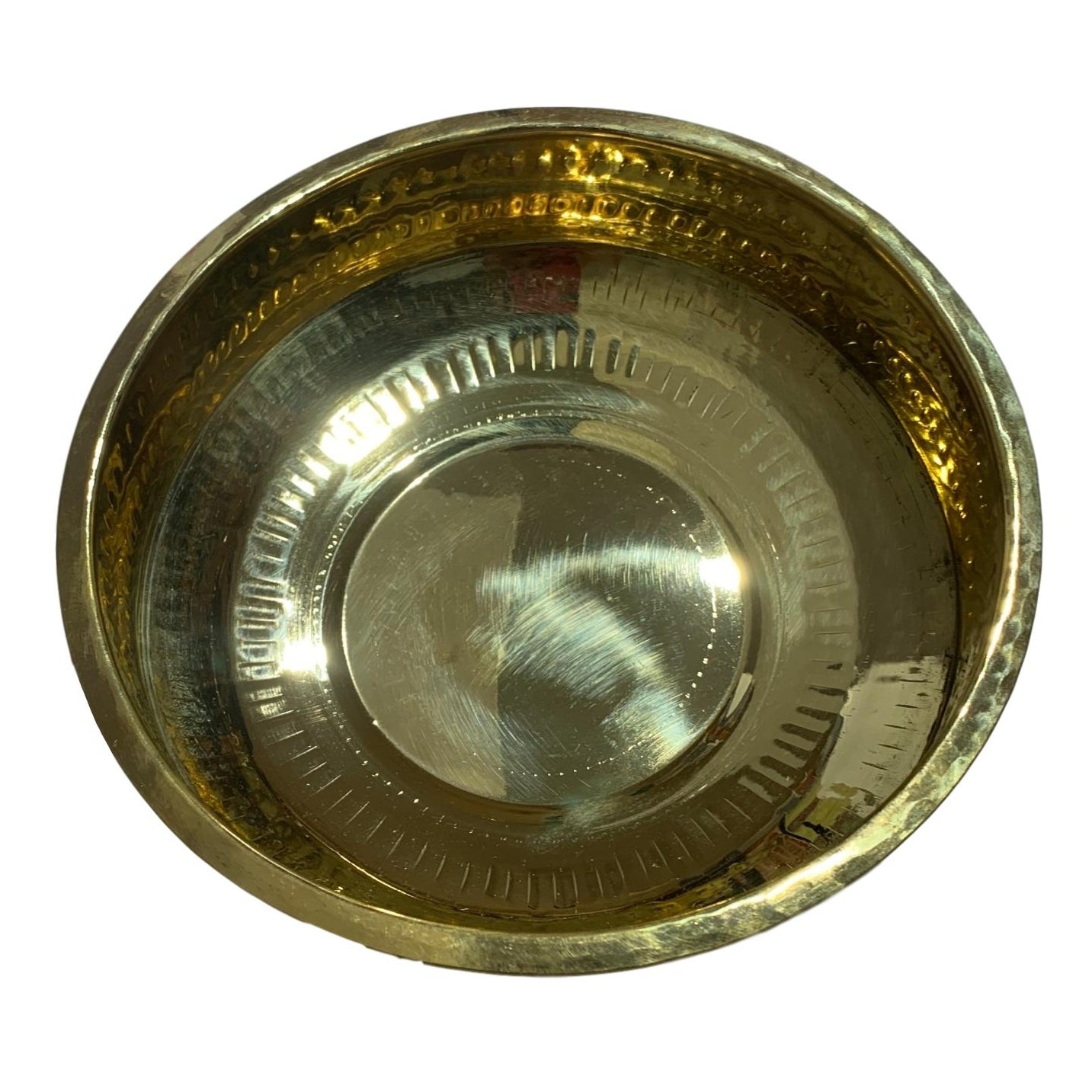 Brass Abhishek Patra or Thiruvaradhana Vessel No - 2 (20 Cm Diameter)