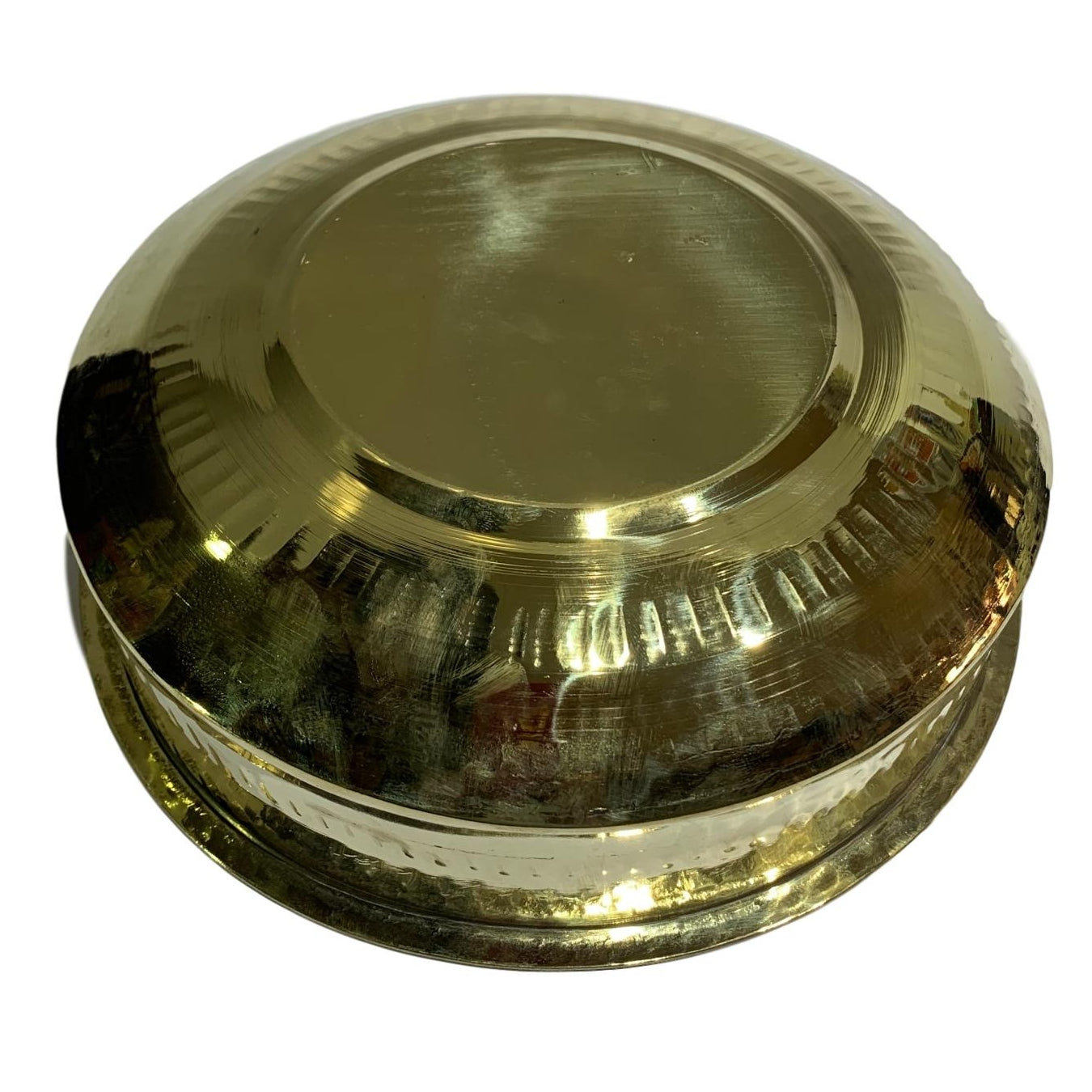 Brass Abhishek Patra or Thiruvaradhana Vessel No - 7 (25 Cm Diameter)