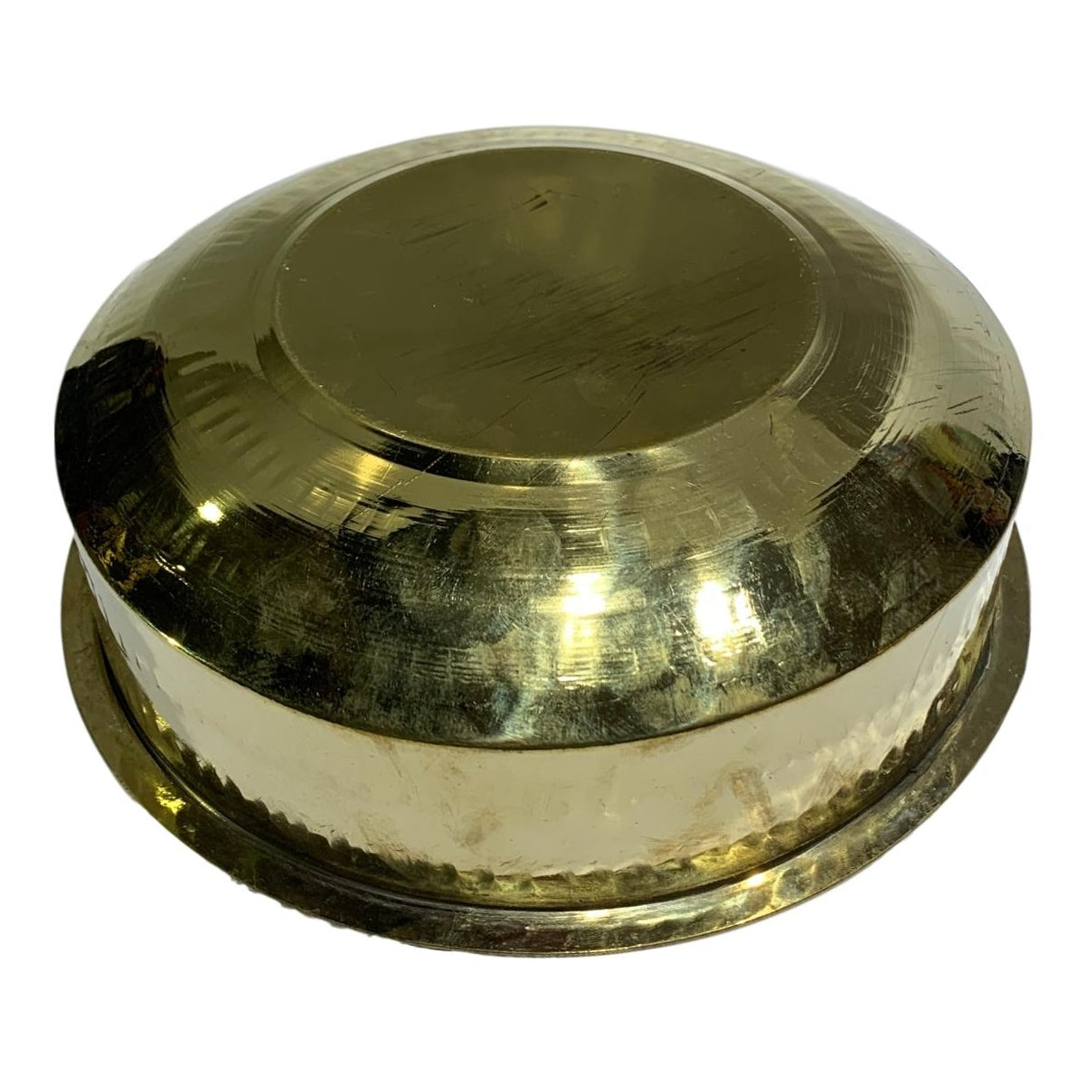 Brass Abhishek Patra or Thiruvaradhana Vessel No - 6 (24 Cm Diameter)