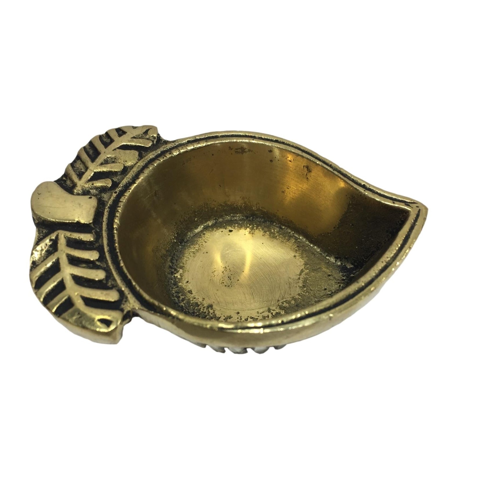 Unique Designer Brass Antique Mango Diya  Deepak Size 2.6 inches