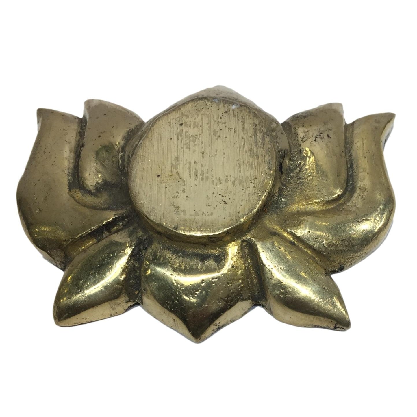 Unique Designer Brass Antique Lotus Diya or Kamal Deepak Size 3.2 inches