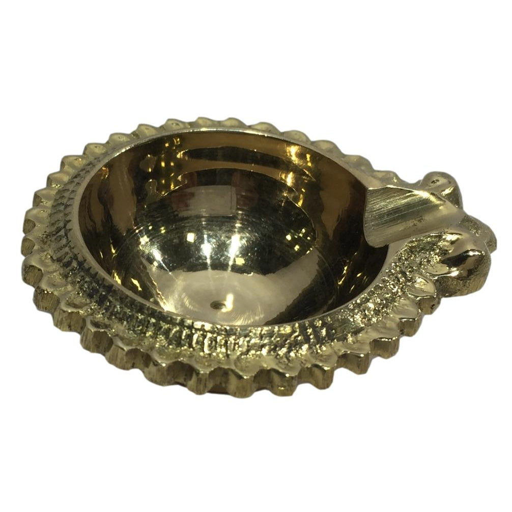 Brass Designer Jyoti Kuber Deep 2.8 inches Size No 2